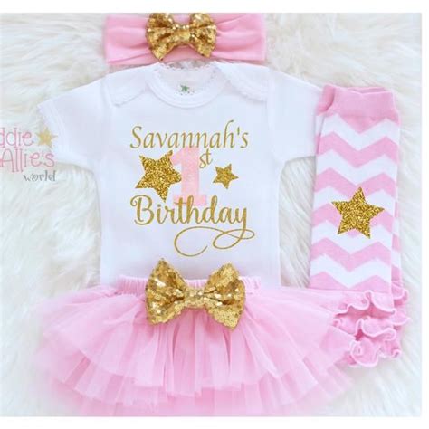 Personalized 1st Birthday Outfit for Girls